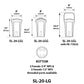 Focus Industries SL-20-LGLLEDP3840BLT 21W LED PAR38 40 Degree Aiming Composite Well Light, Aluminum Holder, Black Texture Finish