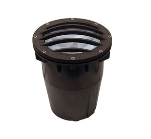 Focus Industries SL-20-MDGLEDM11WF-CAM 12V 11W LED Module Wide Flood Well Light with Lens Grate, Camel Tone Finish