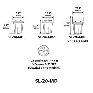 Focus Industries SL-20-MDGLEDP2015HTX 9W LED PAR20 15 Degree Aiming Composite Well Light, Aluminum Grate, Hunter Texture Finish