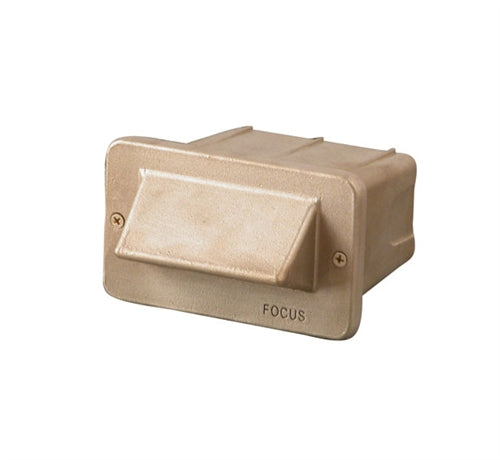 Focus Industries SL-30-MR16-RST 12V 20W MR16 Halogen 1 Louver Step Light, Rust Finish