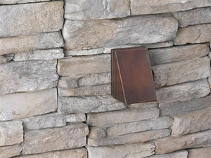 Focus Industries SL-35-LED3BRSWBR 3W OMNI LED, Stamped Brass Surface Step Light, Weathered Brown Finish