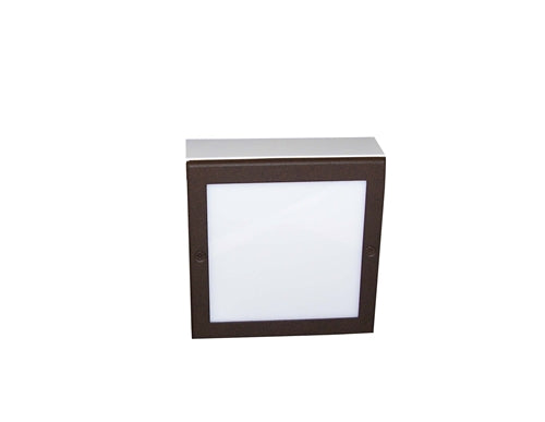 Focus Industries SL-44-66-LEDS-RST 12V 2W LED Strip, 6" x 6" Paver Light, Rust Finish
