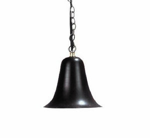 Focus Industries SL05L12RST 3W Omni LED Spun Aluminum Hanging Bell Step Light with Brass Chain and J-Box, Rust Finish