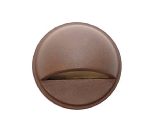 Focus Industries SL07L12CPR 3W Omni LED Cast Aluminum Surface Dome Step Light, Chrome Powder Finish