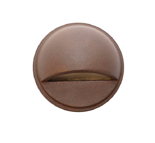 Focus Industries SL07L12CPR 3W Omni LED Cast Aluminum Surface Dome Step Light, Chrome Powder Finish