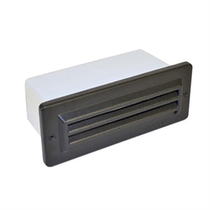Focus Industries SL08L160WIR 120V Louvered Brick Light, 3W 120V LED Lamp, Weathered Iron Finish