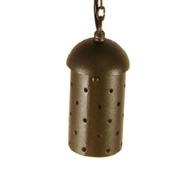 Focus Industries SL15L12HTX 3W Omni LED Aluminum Hanging Starlight Step Light with Brass Chain and J-Box, Hunter Texture Finish