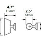 Focus Industries SL16L12WIR 3W Omni LED Aluminum Wall Mount Up or Downlight, Weathered Iron Finish