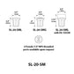 Focus Industries SL20SMLMR16L48BRT 12V 7W MR16 LED Sealed Composite Well Light, Bronze Finish
