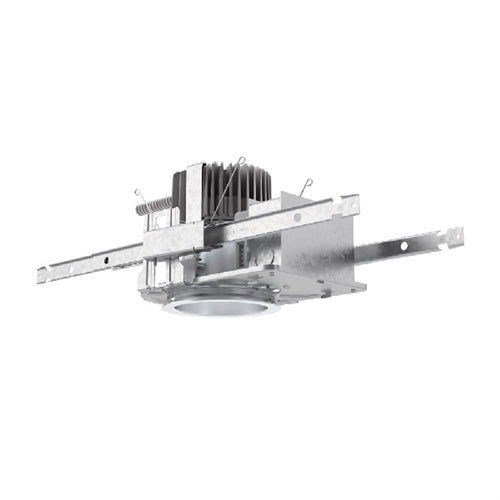 Gotham EVO4 27/10 MWD MVOLT GZ10 AR LSS 4" LED Recessed Lighting,2700K, 1000 Lumens, Medium Distribution, 120-277V, 0-10V Driver Dims to 10%, Clear Reflector and Flange, Semi-Specular Finish
