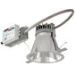 Gotham EVO8R 30/30 MWD 120 EDXB AR LSS 8" LED Retrofit Downlight, 3000K, 3000 Lumens, Medium Wide Distribution, 120V, eldoLED POWERdrive DMX with RDM, Clear Reflector, Semi-Specular Finish