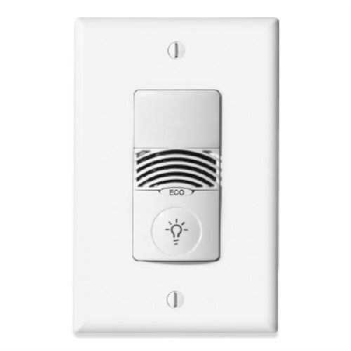 Greengate ONW-D-1001-MV-N-W NeoSwitch Dual Tech/Single Level Wall Switch Sensor (Neutral Required), 800W 120V Incandesccent, 1200W 120V Fluorescent, 2700W 277V Fluorescent, White