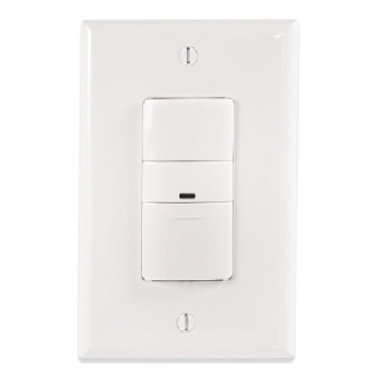 Greengate OSW-P-1001-MV-LA Single Level Wall Switch Sensor (Ground Required), 180 Degree and 1000 Sq Ft Coverage, 120-277V, Light Almond
