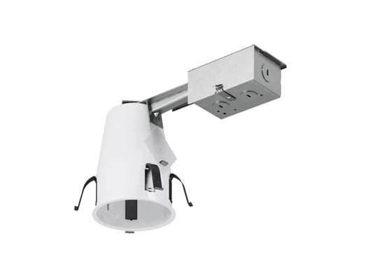 Halo Recessed H4RTATSB 4" Remodel Recessed Housing, Non-IC Rated, E26 Medium Base Socket, 120V