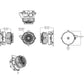 RAB HAZLED30CCG  30W Hazardous Location LED Light, 4226 Lumens, 5000K, 0-10V Dimming to 10%, Ceiling Mount with Clear Globe