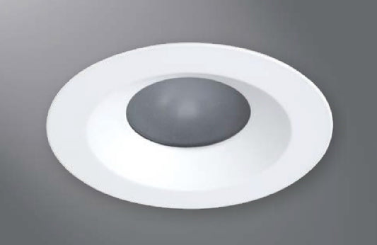 Halo Recessed Lighting 1433HWF 4" Conical Reflector, Diffuse Lens, 35° Tilt, Haze, White Flange