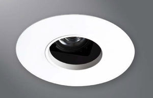 Halo Recessed Lighting 1435GBBB  4" Round Pinhole with Oculus, Open, 35° Tilt, German Bronze, Black Baffle