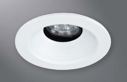 Halo Recessed 1441BN 4" Line Voltage Conical Baffle, Open, 35 Degree Tilt, Brushed Nickel