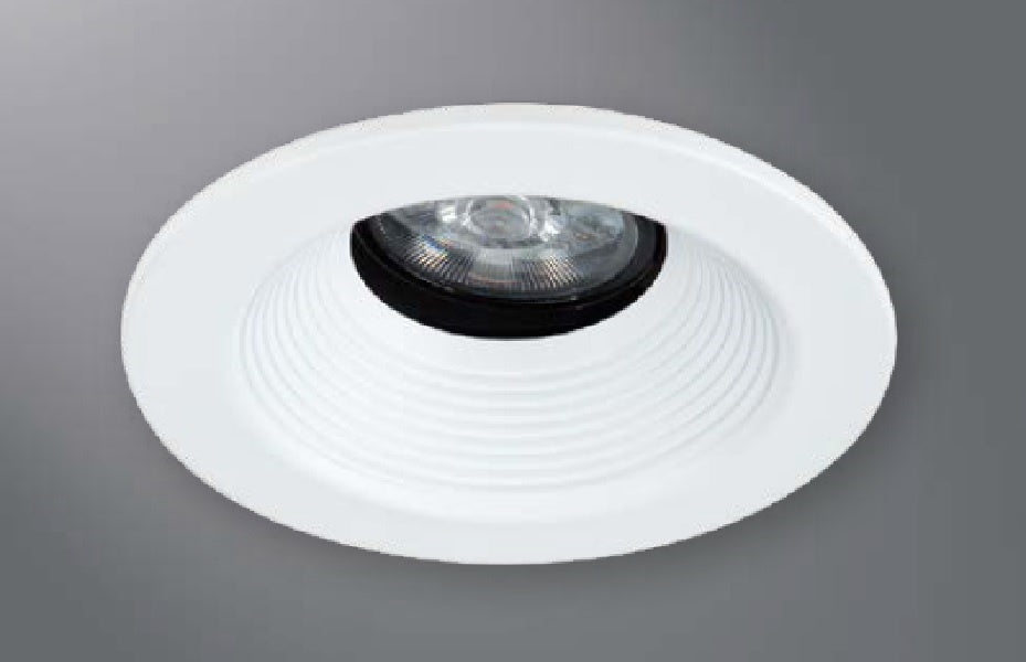 Halo Recessed 1441GB 4" Line Voltage Conical Baffle, Open, 35 Degree Tilt, German Bronze