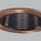 Halo Recessed 1493AC 4" Low Voltage Coilex Downlight Baffle Reflector Trim, Black Baffle with Antique Copper Trim Ring