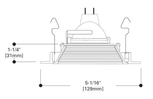 Halo Recessed 1493TBZ 4" Low Voltage Coilex Downlight Baffle Reflector Trim, Black Baffle with Tuscan Bronze Trim Ring