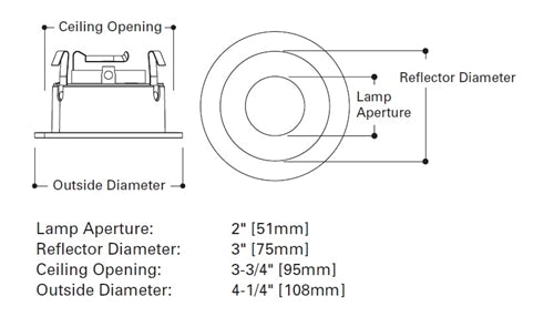 Halo Recessed 3004SN 3" Adjustable Trim Reflector, 35 Degree Tilt, 360 Degree Orientation, Satin Nickel with Satin Nickel Reflector
