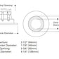 Halo Recessed 3008FG 3" Shower Trim, White with Frosted Glass