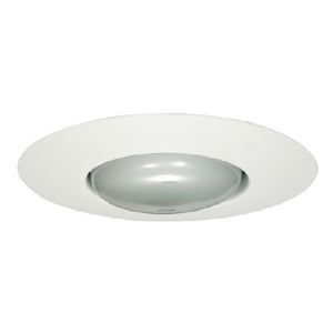 Halo Recessed 300P 6" Open Trim with Socket Support for BR30 and PAR30 Lamps, White Trim