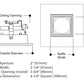 Halo Recessed 3011TBZBB 3" Square Baffle Downlight Trim, Tuscan Bronze with Black Baffle