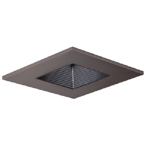 Halo Recessed 3012TBZBB 3" Square Regressed Lens Adjustable Baffle Trim, Black Baffle, Tuscan Bronze Trim