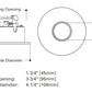 Halo Recessed 3020WW 3" Wall Wash Downlight Trim, White