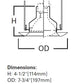 Halo Recessed 327P 6" Open Splay and Wall Wash Trim for BR30 and PAR30 Lamps, White Splay Trim, Socket Bracket