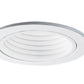 Halo Recessed 4001WB 4" Line Voltage Plastic Step Baffle Trim, White Baffle White Trim