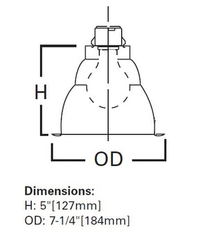 Halo Recessed 404SN 6" Specular Full Reflector Trim for A-Lamps, Satin Nickel Reflector, Satin Nickel Trim