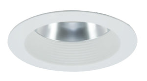 Halo Recessed Commercial 41RWWWB 4" Baffle Reflector, Wide 75 Degree Beam Angle, 1.24 SC, White Baffle (White Flange)