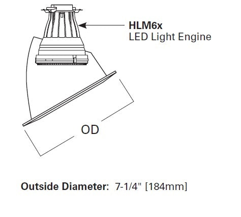 Halo Recessed 455TBZ 6" Slope Ceiling Reflector, Tuscan Bronze Reflector