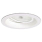 Halo Recessed 478P 6" Adjustable Gimbal Trim with Splay Reflector 25 Degree Tilt, White Splay, White Trim