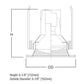 Halo Recessed 5001SN 5" Line Voltage Metal Baffle Trim for H5 Housings, Satin Nickel Trim, Satin Nickel Baffle