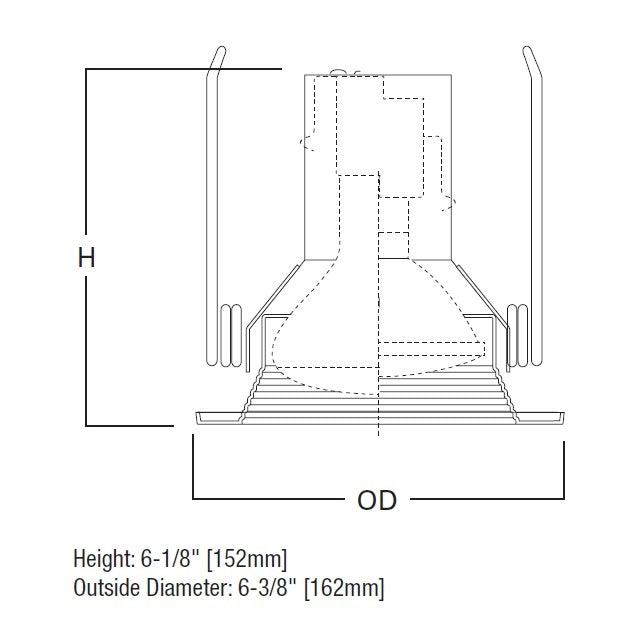 Halo Recessed 5001SN 5" Line Voltage Metal Baffle Trim for H5 Housings, Satin Nickel Trim, Satin Nickel Baffle