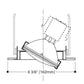 Halo Recessed 5060P 5" Line Voltage Adjustable Gimbal for R30 and PAR30 Lamps in H5 Housings, 25 Degree Adjustable, White