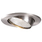 Halo Recessed 5070SN 5" Line Voltage Adjustable Gimbal for PAR Lamps in H5 Housings, 30 Degree Adjustable, Satin Nickel Trim Ring with Satin Nickel Eyeball