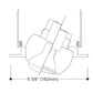 Halo Recessed 5071P 5" Line Voltage Adjustable Eyeball for R20 and PAR20 Lamps in H5 Housings, 30 Degree Adjustable, White
