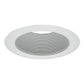 Halo Recessed 5102WB 5" Line Voltage Tapered Metal Baffle Trim, Self-Flanged, White Baffle, White Trim