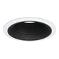 Halo Recessed 5110BB 5" Line Voltage Perftex Self-Flanged Baffle, Black Perftex Baffle, White Trim