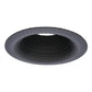 Halo Recessed 5110BKBB 5" Line Voltage Perftex Self-Flanged Baffle, Black Perftex Baffle, Black Trim