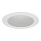 Halo Recessed 5126WB 5" Line Voltage Self-Flanged Shallow Full Cone Baffle, White Baffle, White Trim