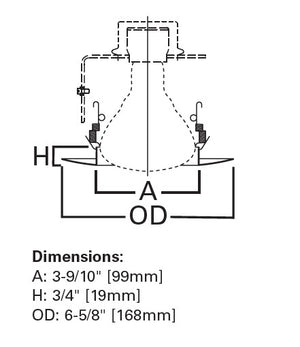 Halo Recessed 5175TBZ 5" Line Voltage Self-Flanged Trim for BR30 and PAR30 Lamps, Tuscan Bronze Trim