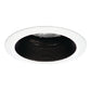 Halo Recessed 5222BB 5" Line Voltage Regressed, Adjustable, Self-Flanged Trim, Black Baffle, White Trim