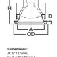Halo Recessed 5230SN 5" Squircle Frost Curve Glass Lens, Self-Flange Metal Trim, Satin Nickel Squircle Trim, Frost Glass Lens