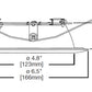 Halo Recessed 593BB 5" LED Trim, Black Micro-Step Baffle and White Flange